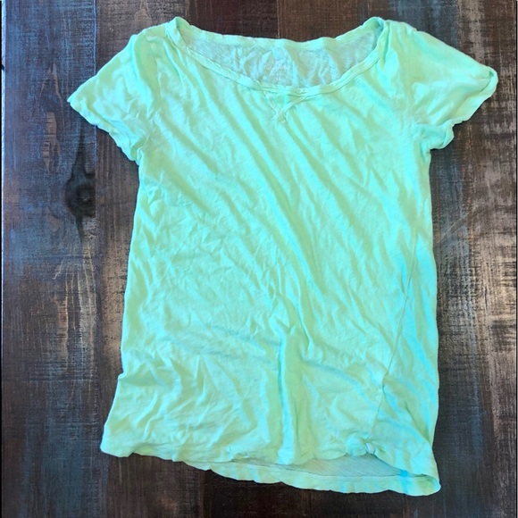 J. Crew Neon Green t shirt XS - Picture 6 of 6